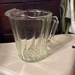 Glass juice jug