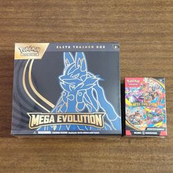 Pokemon Cards Mega Evolution [Mega Lucario] Elite Trainer Box and Mega Evolution Booster Bundle 
