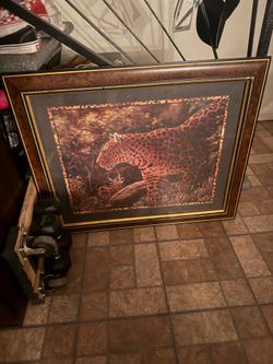 Home Interior Leopard frame