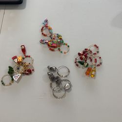 Four Sets Of Wine Charms