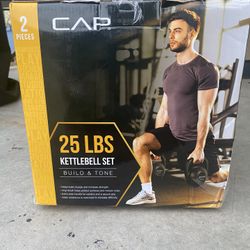 Kettlebell Set (15lb Kettlebell & 10lb Kettlebell)