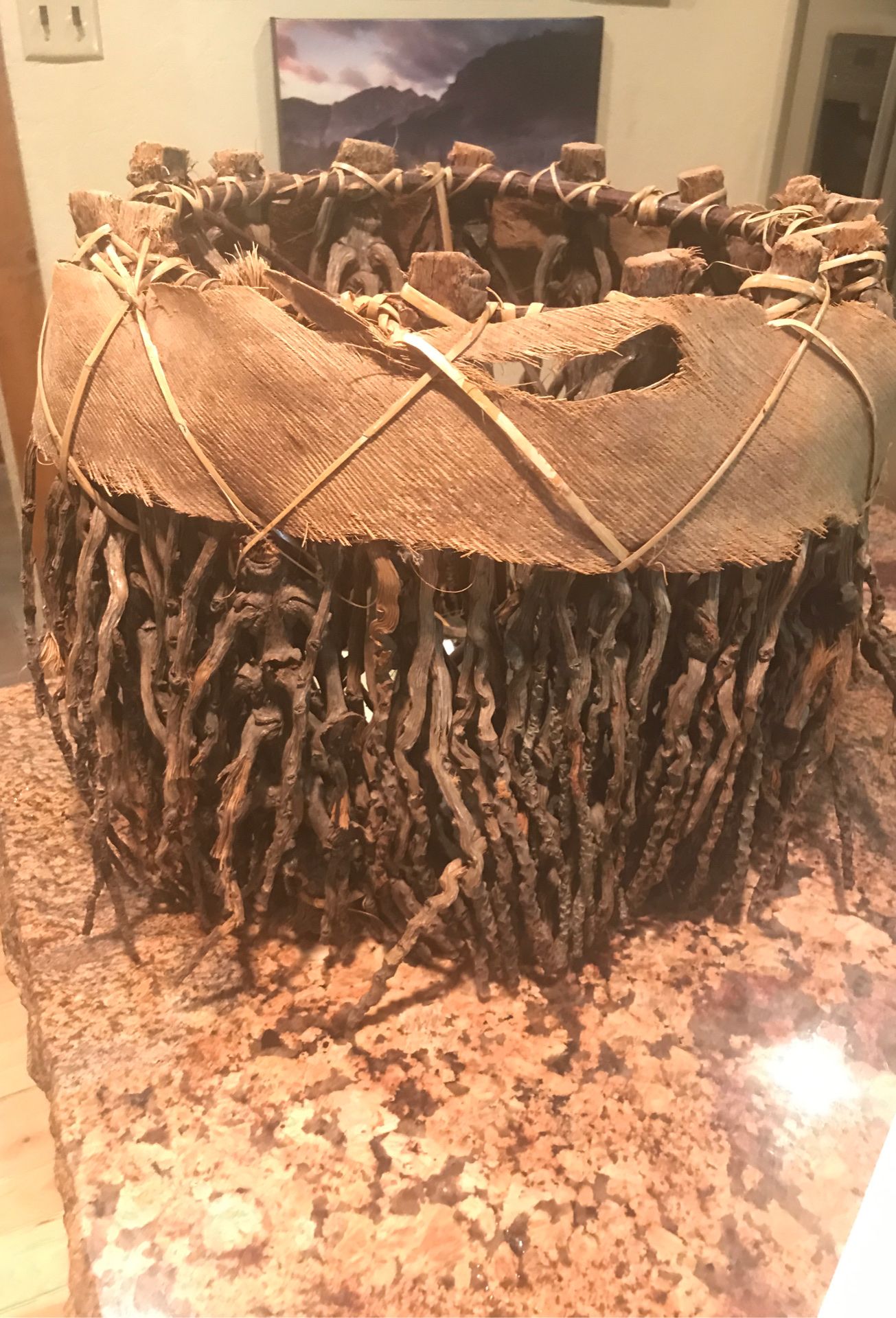 Basket — large twig very unique!