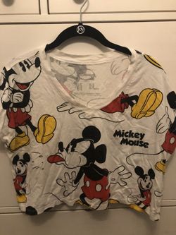 FOREVER 21 MICKEY MOUSE CROP TOP