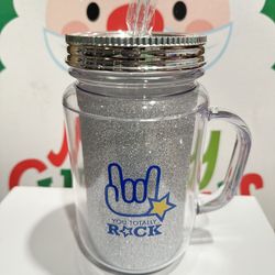 You Totally Rock Glitter Mug