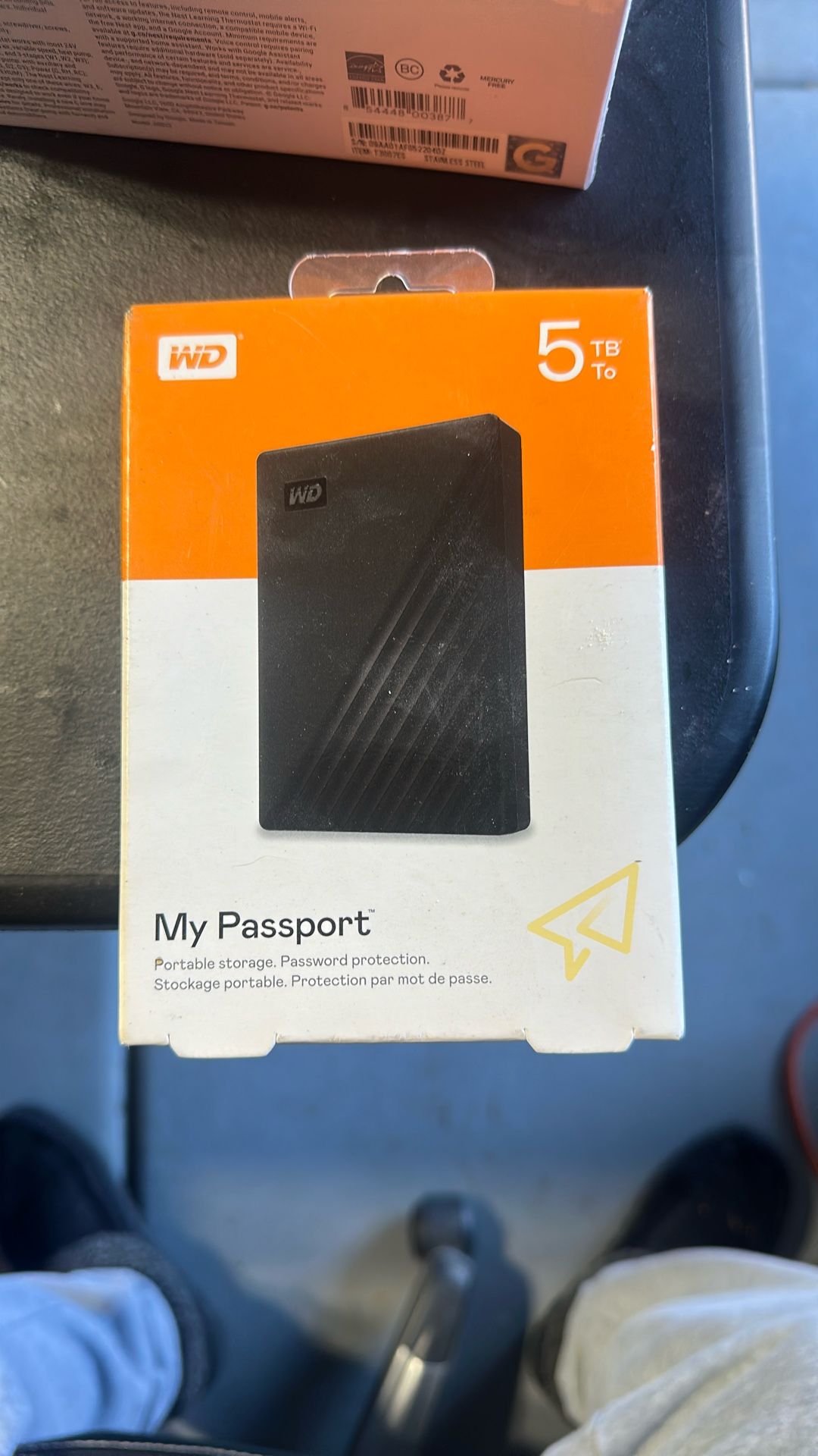 WD My Passport 5tb Hard Drive Portable Storage