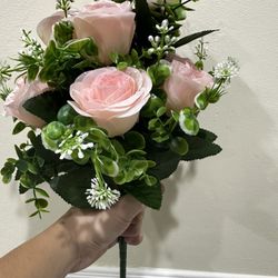 Artificial Flower Bouquet (Pink)