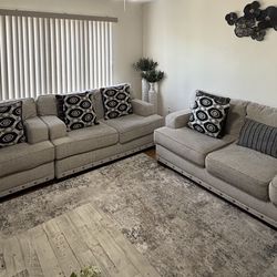 3 Piece Coach Sofa Set + Coffee Table