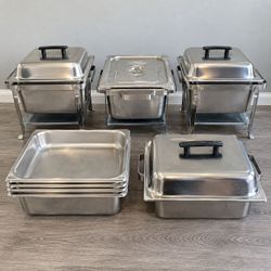 Stainless Steel Chafing Dishes & Buffet Serving Pans – Catering Set