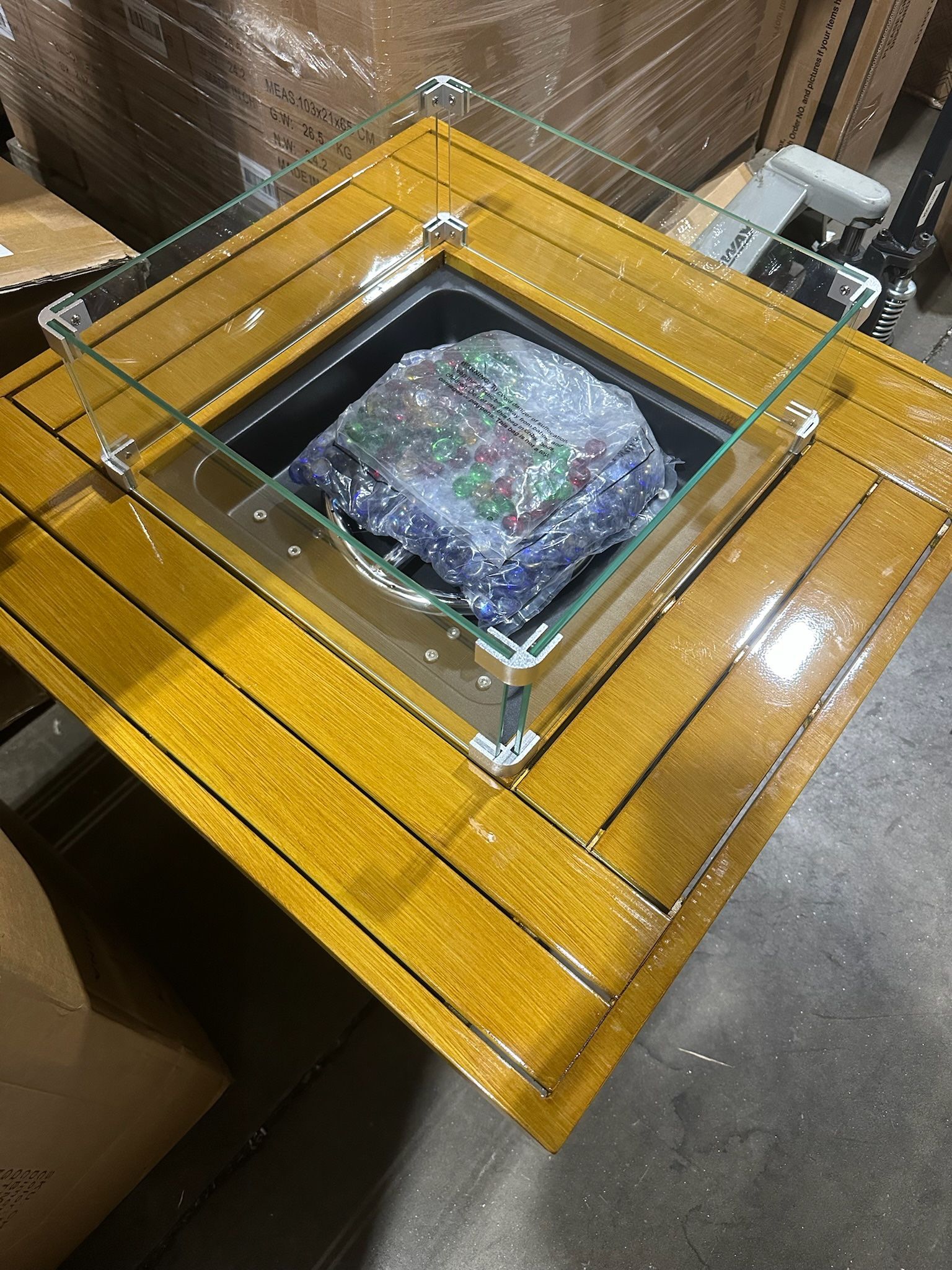 🚨Thanksgiving Deals🚨 28”Outdoor Propane Fire Pit Table, 50,000 BTU Patio Firepit With Wind Guard