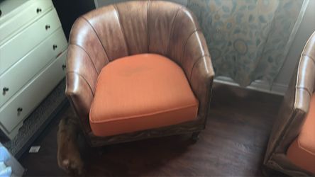 Two leather chairs