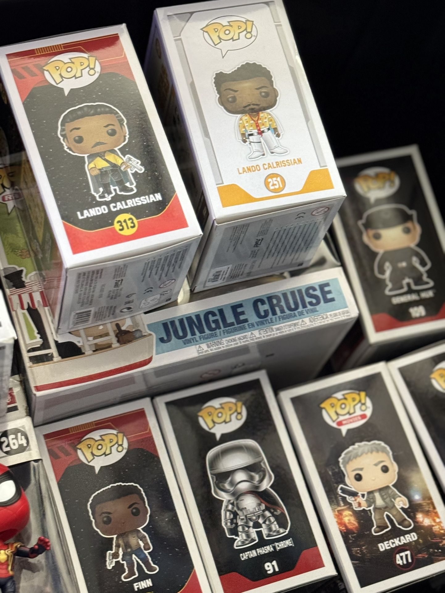 Lot of assorted Funko Pops, Movie Moments, and Ridez
