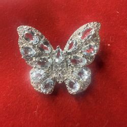 Vintage Brooch Aqua Marine ..925 