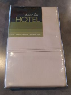 New Marshall Fields 3 Luxury Pillow Cases Pima Cotton Sateen With 600 Thread Count In Bronze