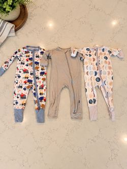 3 Little Sleepies / Kyte Baby Pajamas 3-6mos