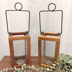 Super Cute Wood Boho Style Laterns For Sale 