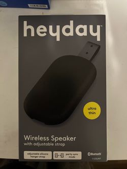 Ultra Thin Bluetooth Portable Speaker - heyday™ Black