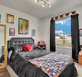 Full sized bed with 4 storage drawers, mattress included