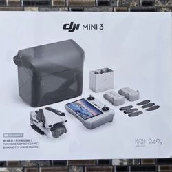 DJI mini 3 fly more combo drone and built in screen remote controller 