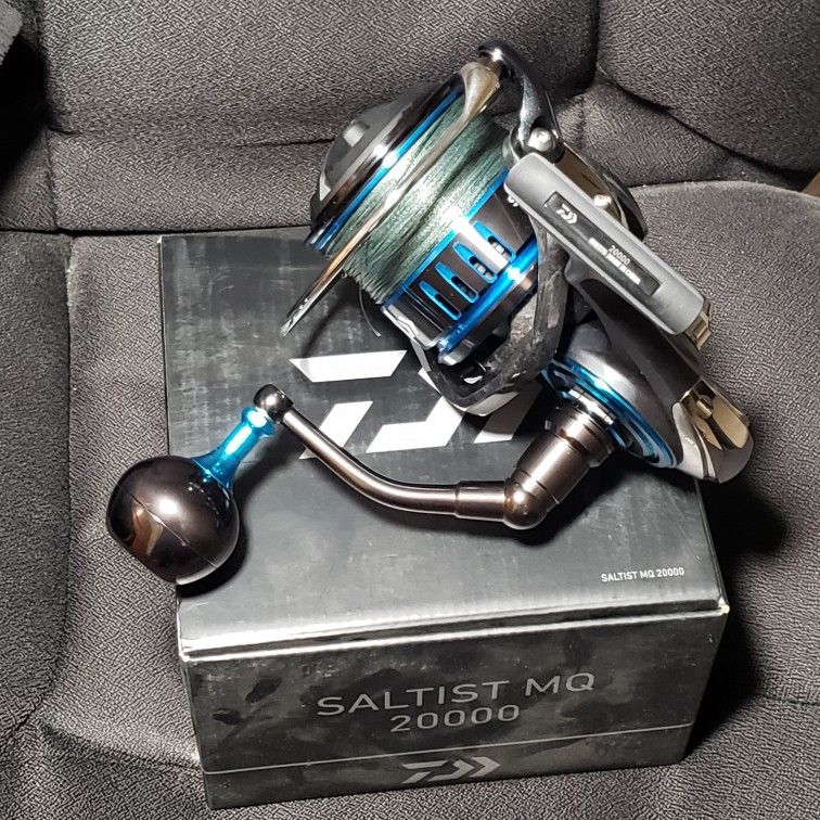 Daiwa Saltist MQ 20000 Brand New w/ 500 yds 80lb  Power Pro Maxcuatro