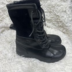 UGG kids Black Winter & Rain Boots Sz 3 kid’s 