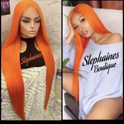 Human Hair Blended Lace Front Wig 