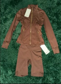 “Lululemon” Brown/Gold set