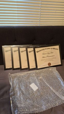Certificates Black Frames