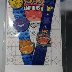 Pokemon International Championships Lanyard & Pins NAIC 2024