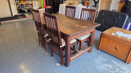 Farm house table and chairs