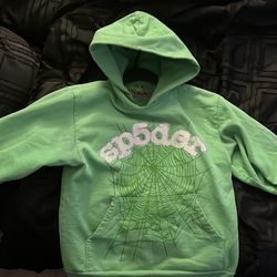 green sp5der hoodie