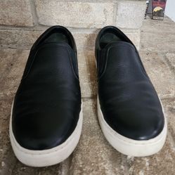 Vince Fairfax Leather Slip-on Sneakers