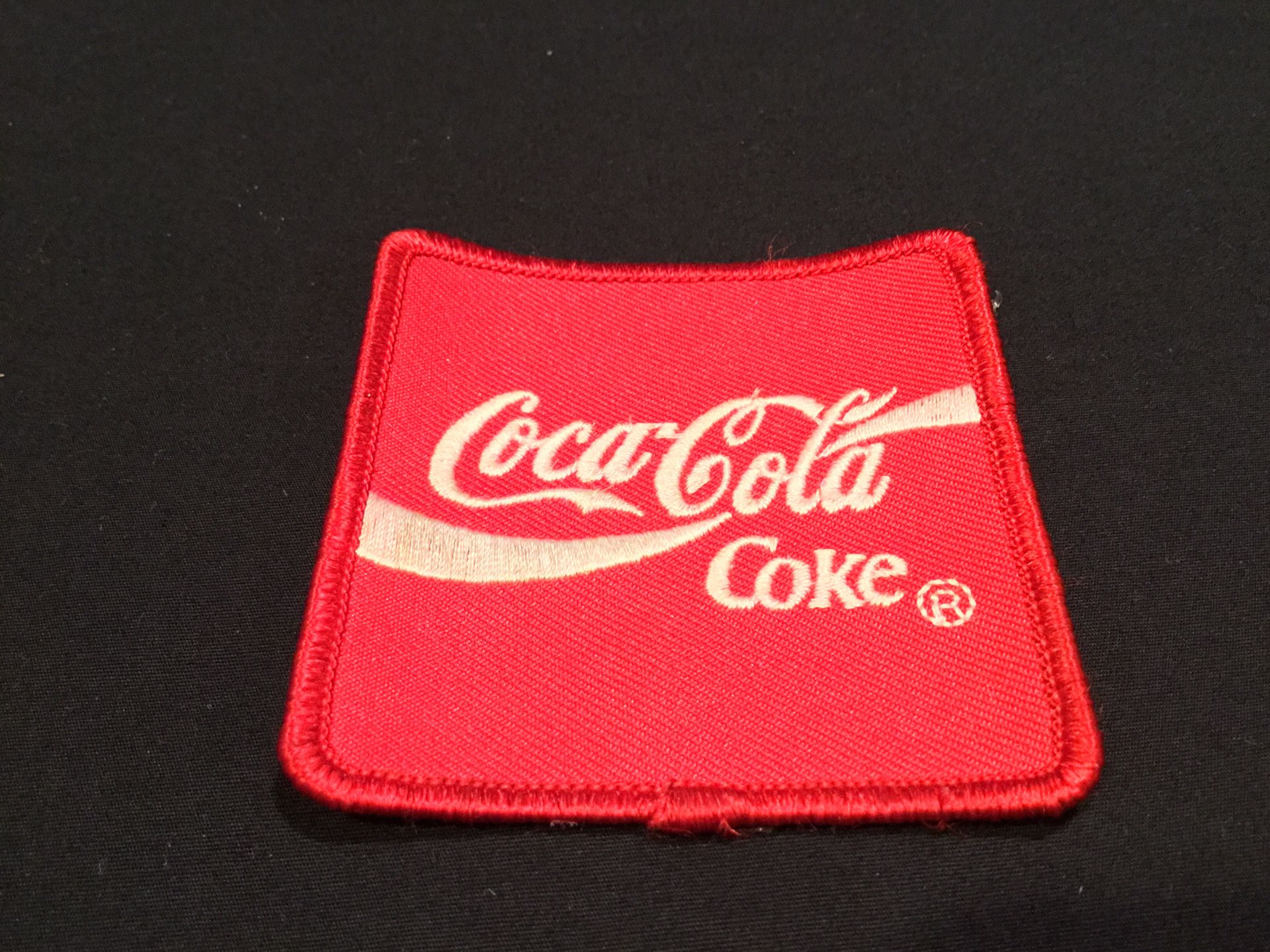 Vintage HTF Red Outer Piping Coca~Cola Coke Patch Collectible Americana - SHIPPING AVAILABLE