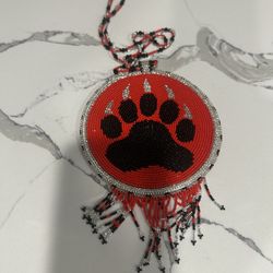 Beaded Bear Paw Necklace