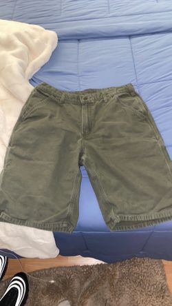 Carhartt olive green carpenter shorts
