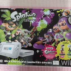 Nintendo Wii U Splatoon Japanese Version With Amiibos AORI & Hotaru Best Offer