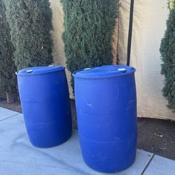 Blue industrial drums!