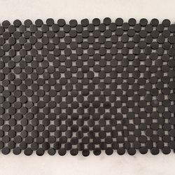 Set of 10 Black Placemats