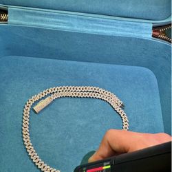 8MM MOISSANITE CUBAN CHAIN