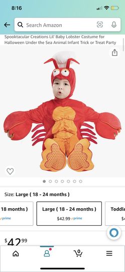 Lobster Costume Sebastian Costume