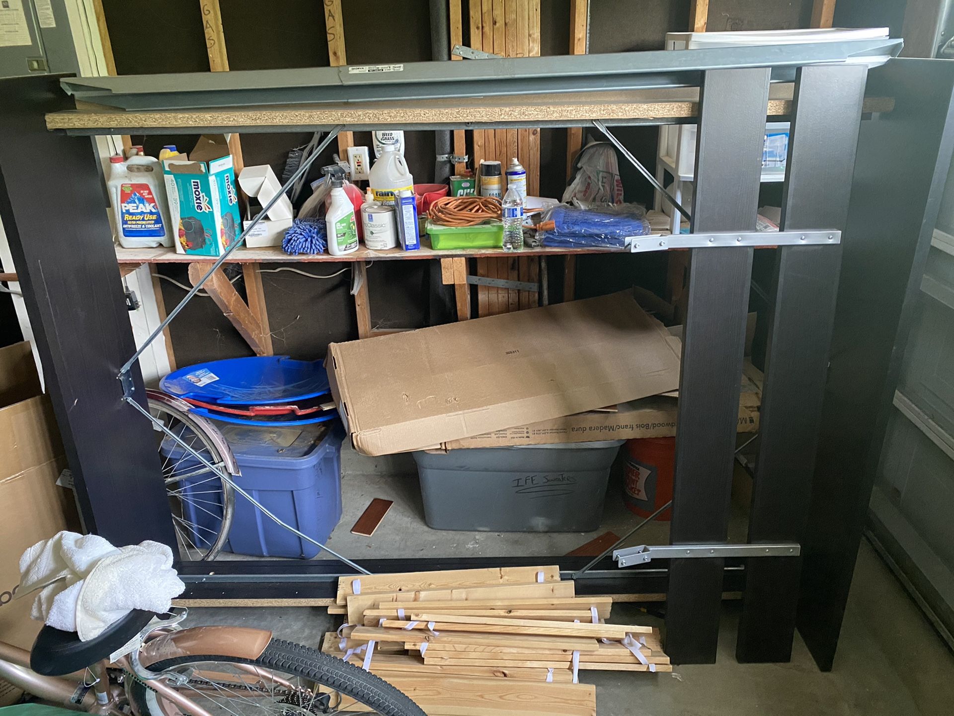 Wooden and Metal Bed Frame