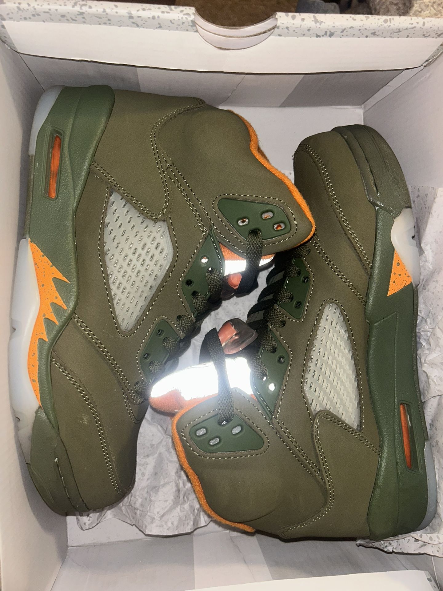Olive Green Jordan Retro 5s