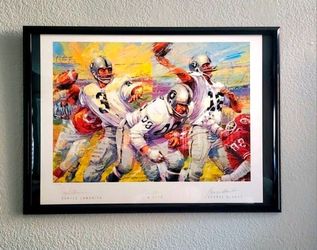 NFL Raiders Limited Edition Hand Signed Lithograph