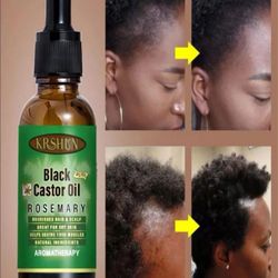 Hair Growth Black Castor Oil, Nourishing Essential Oil For Hair & Eyebrow Growth
