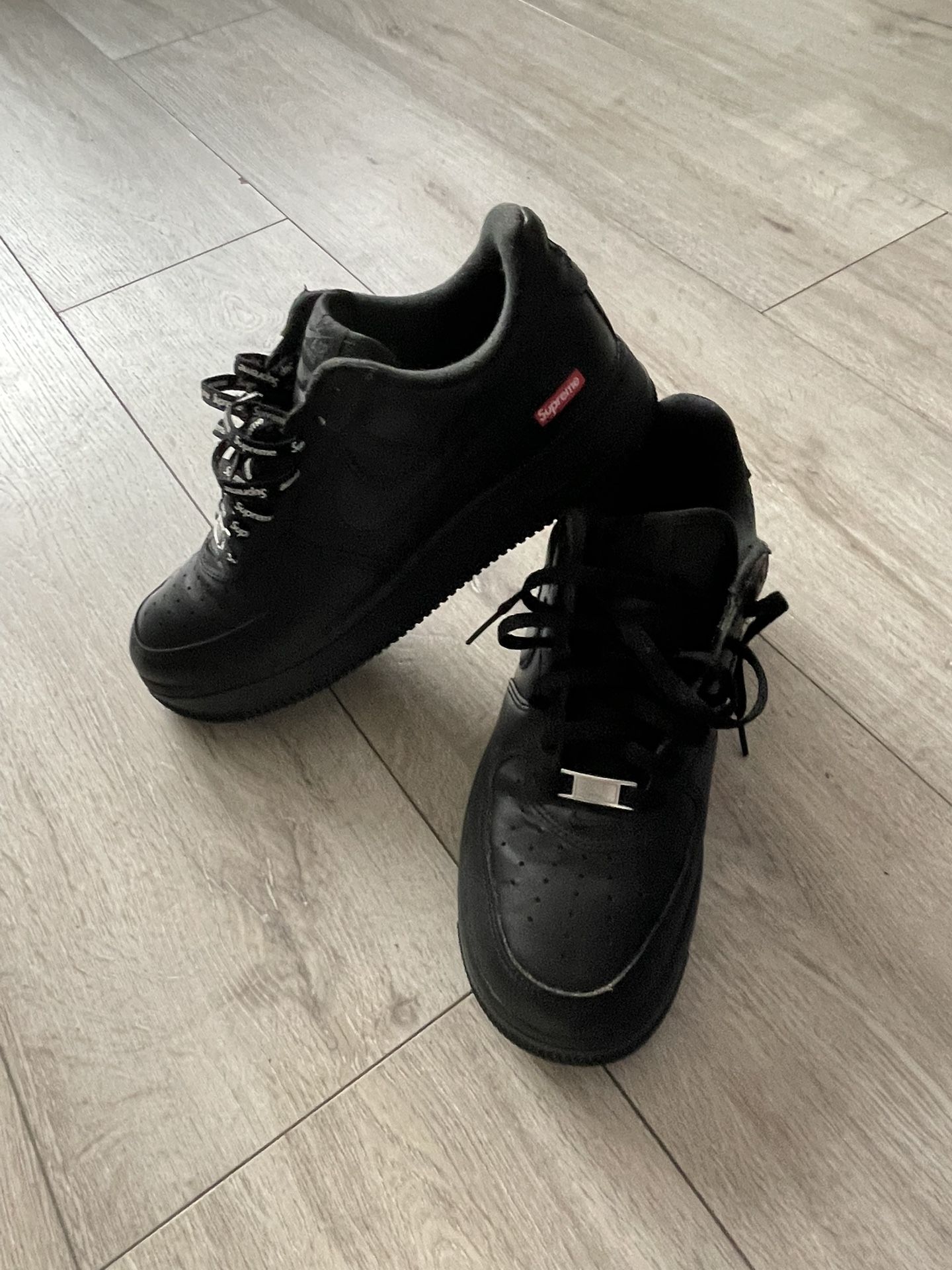 Black Supreme Air Force 1s