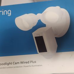 Ring Camera in Box with Solar Panel