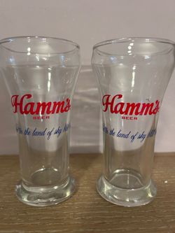 Hamms vintage beer glasses
