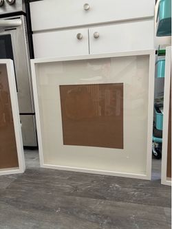 Set of three shadowbox picture frames