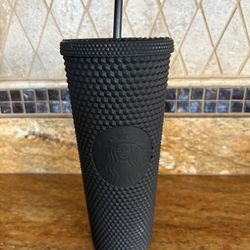 Starbucks Limited Edition Matte Black Studded Tumbler