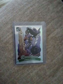 Lamar Jackson Donruss Downtown Football Card