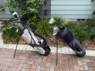 (2) mens right handed golf club sets.  Complete sets with golf bag $100 each